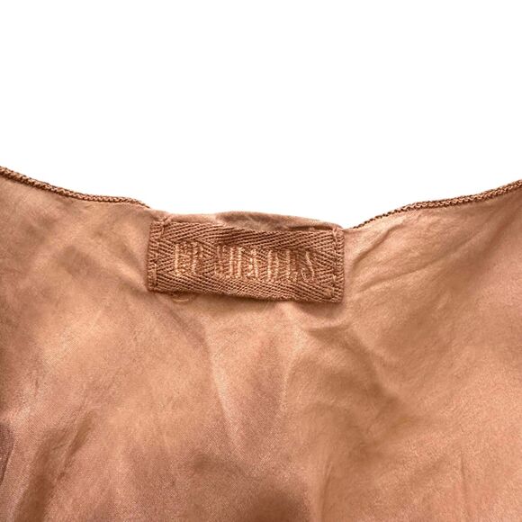 CP SHADES Silk Blend Tank Slip Style Midi Dress Tan XS - Picture 4 of 6